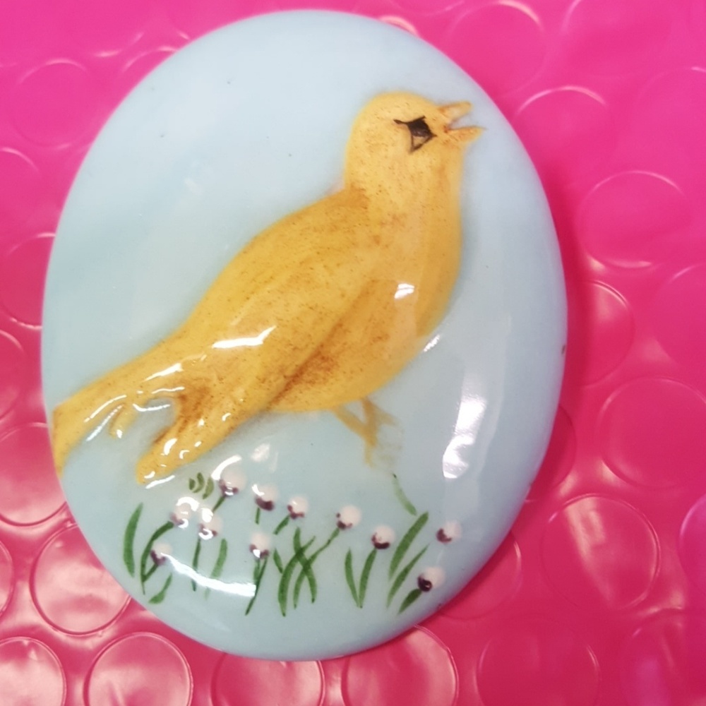Ceramic Bird Large Brooch 5 for $25